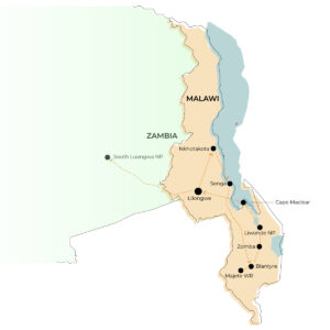 Malawi-Itinerary-Combi-Malawi-Zambia-Route-Map