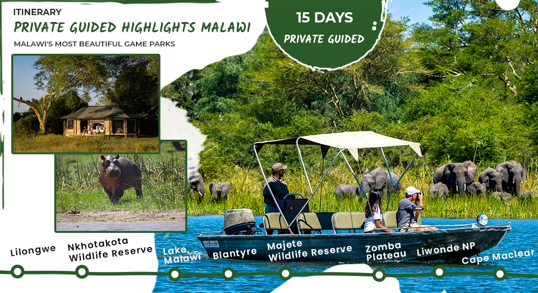 Private-Guided-Safari-Itinerary-Highlights-Malawi